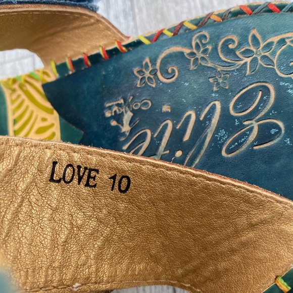 Elite Womens Love Slide Wedge Sandals Size 10 - Picture 10 of 12